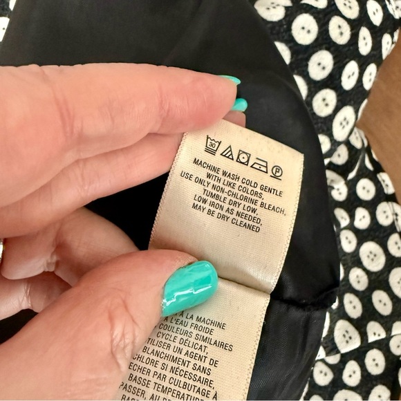 Anthropologie Maeve Button Print Mini Skirt - Picture 7 of 7